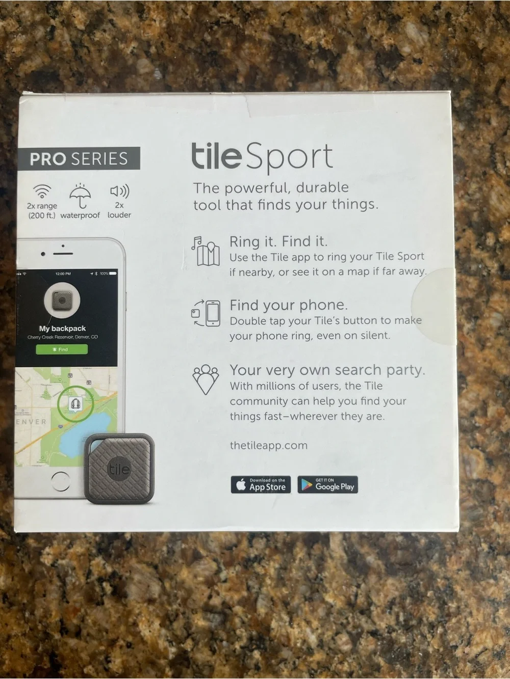 Tile Sport Pro Series Bluetooth Tracker - Black